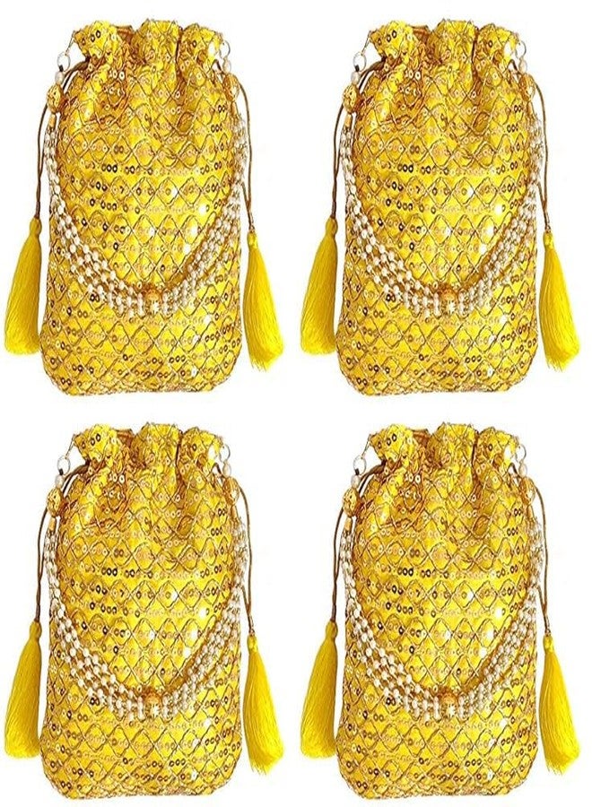 حقيبة دوقة النسائية الصغيرة بنقشة الليمون (عبوة من 4 قطع)